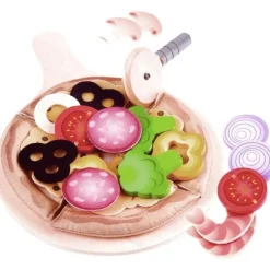 HAPE Kitchen & Food | Wooden Toys>Perfect Pizza Playset