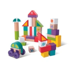 HAPE Wooden Toys | Building Blocks>Play Essentials 50pc Block Set