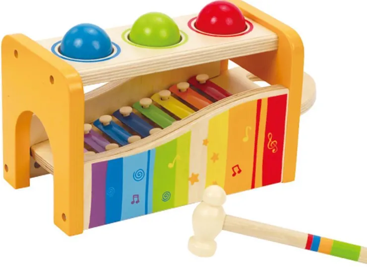 Hape Wooden Toys | Musical Toys>Pound and Tap Bench