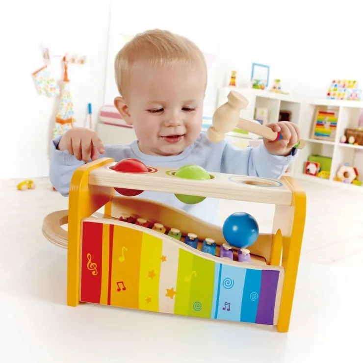 Hape Wooden Toys | Musical Toys>Pound and Tap Bench