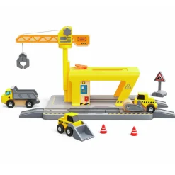 HAPE Wooden Toys | Trains & Train Sets>Railway Crane Construction