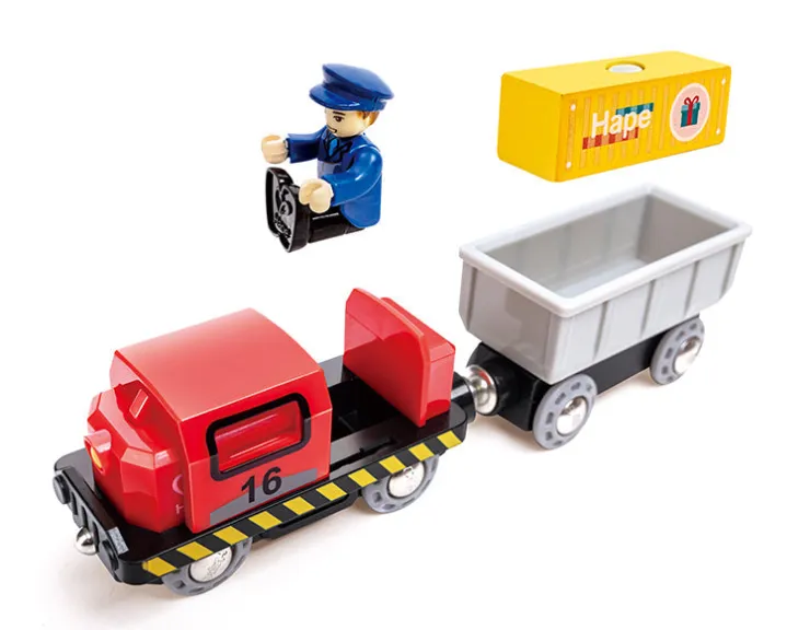 Hape Wooden Toys | Trains & Train Sets>Sea & Rail Cargo Transportation Set