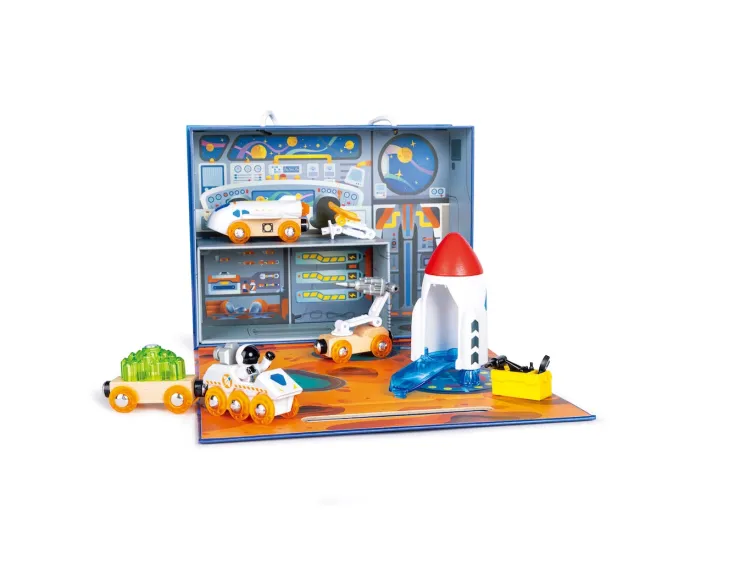 Hape Wooden Toys | Trains & Train Sets>Space Adventure Play Set