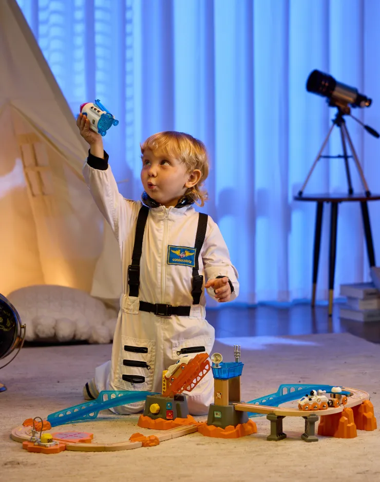 Hape Wooden Toys | Trains & Train Sets>Space Adventure Play Set