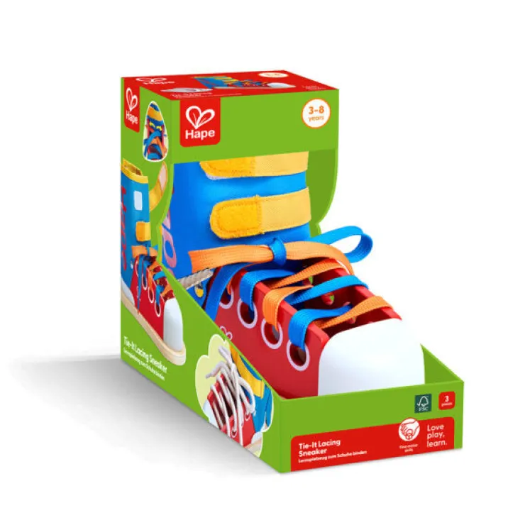 Hape Wooden Toys | Activities & Learning>* Tie-It Lacing Sneaker