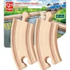 HAPE Wooden Toys | Trains & Train Sets>Track Short Curved Tracks (4pc)