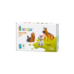 Hey Clay Art Supplies | Make & Create>6 pack - Dog Story (Shepherd, Bull Terrier, Yorkie)