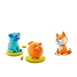 Hey Clay Art Supplies | Make & Create>6 pack - Dog Story (Spitz, Shiba Inu, Pug)
