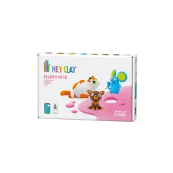 Hey Clay Art Supplies | Make & Create>6 pack - Fluffy Pets (Persian Cat, Mouse, Chihuahua)