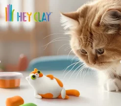Hey Clay Art Supplies | Make & Create>6 pack - Fluffy Pets (Persian Cat, Mouse, Chihuahua)