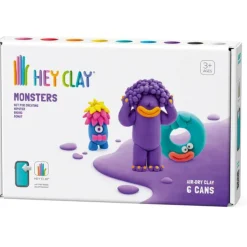 Hey Clay Art Supplies | Make & Create>6 pack - Monsters (Hipster, Bigwig, Donut)