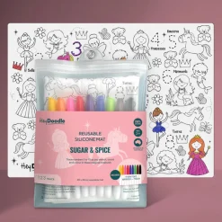 Hey Doodle Activities & Learning | Drawing, Colouring & Painting>Silicone Playmat - Sugar & Spice (Large)