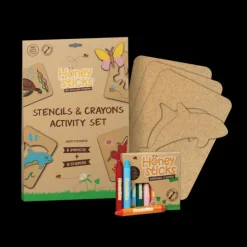 Honeysticks Art Supplies | Drawing, Colouring & Painting>Stencils & Crayons Activity Set