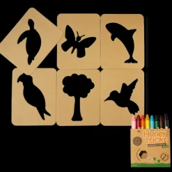 Honeysticks Art Supplies | Drawing, Colouring & Painting>Stencils & Crayons Activity Set