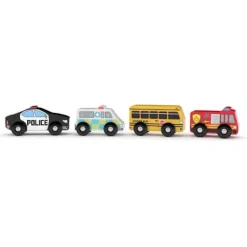 J'ADORE Wooden Toys | Trains & Train Sets>J'adore Wooden Vehicles - Urban City Vehicle*