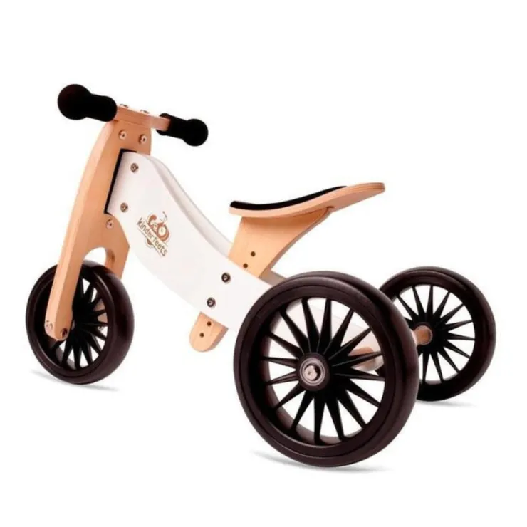 Kinderboard Balance Bikes | Wooden Toys>Kinderfeet Tiny Tot Plus - White