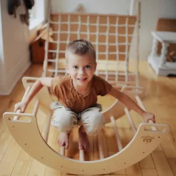 Kinderboard Climbing Toys | Wooden Toys>Kinderfeets Pikler Rocking & Climbing Arch