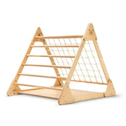 Kinderboard Wooden Toys | Climbing Toys>Kinderfeets Pikler Triple Climber Triangle