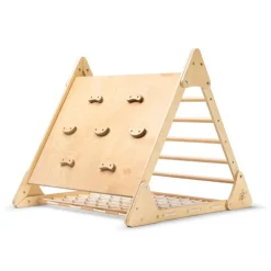 Kinderboard Wooden Toys | Climbing Toys>Kinderfeets Pikler Triple Climber Triangle