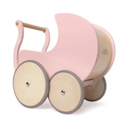 Kinderboard Wooden Toys | Push & Pull Toys>Kinderfeets Pram Rose