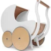 Kinderboard Wooden Toys | Push & Pull Toys>Kinderfeets Pram White