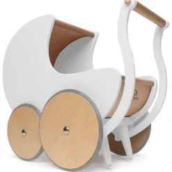 Kinderboard Wooden Toys | Push & Pull Toys>Kinderfeets Pram White
