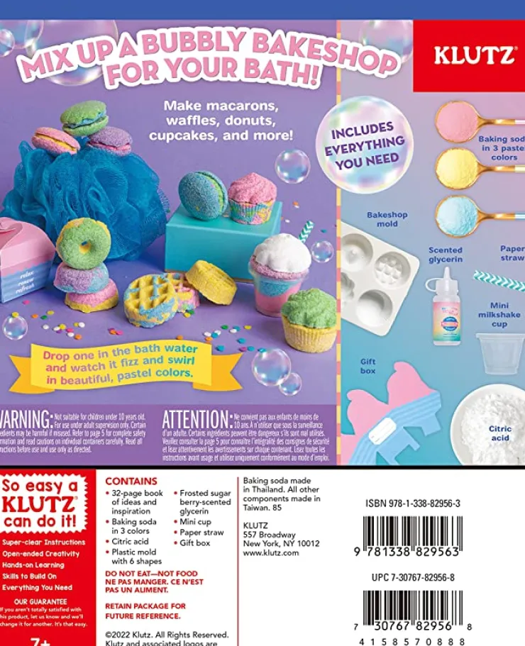 KLUTZ Make & Create | 8 Years+>Make Your Own Bath Bombs Scented Bakery