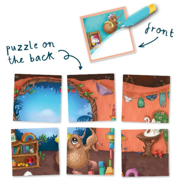 KUWI THE KIWI 3 Years+ | 4 Years+>Kuwi & Friends Magic Water Cards - Kuwi's Rowdy Crowd