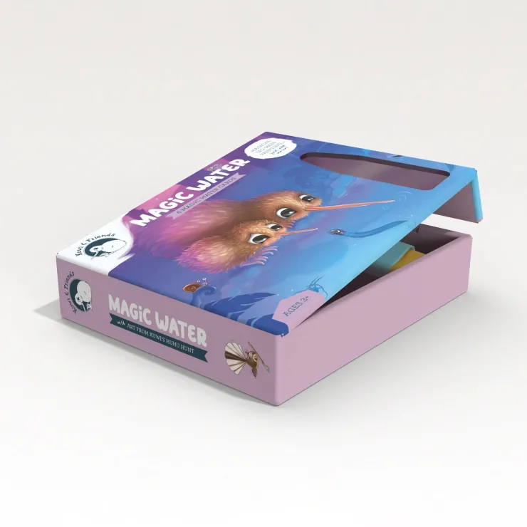 KUWI THE KIWI 3 Years+ | 4 Years+>Kuwi & Friends Magic Water Cards - Kuwi's Huhu Hunt