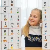 Learn & Grow Reading & Writing | Building Sets>Rainbow Magnetic Tiles Toppers - Alphabet Lower Case Pack 40pc
