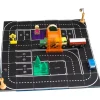 Learn & Grow Transport Toys | Building Sets>Rainbow Magnetic Tiles Toppers - Road Pack 40pc