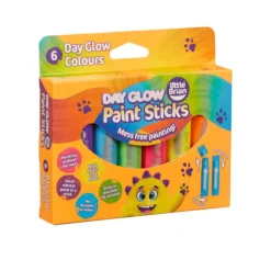 Little Brian Art Supplies | Drawing, Colouring & Painting>Paint Sticks Day Glow - 6 pack