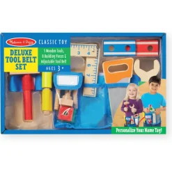 Melissa & Doug Pretend Play | Wooden Toys>Deluxe Tool Belt Set