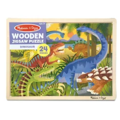 Melissa & Doug Wooden Toys | Jigsaw Puzzles>Dinosaur Jigsaw 24pc