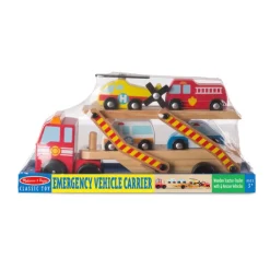 Melissa & Doug Wooden Toys | Transport Toys>Emergency Vehicle Carrier