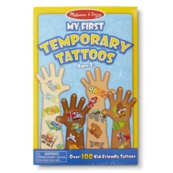 Melissa & Doug Temporary Tattoos | 3 Years+>My First Temporary Tattoos - Blue