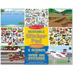 Melissa & Doug Stationary & Stickers | 3 Years+>Reusable Sticker Pad - Vehicles