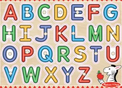 Melissa & Doug Wooden Toys | Early Development Toys>See-Inside Alphabet Peg