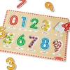 Melissa & Doug Wooden Toys | Early Development Toys>See-Inside Numbers Peg