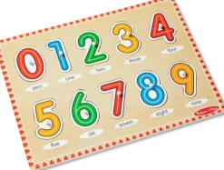 Melissa & Doug Wooden Toys | Early Development Toys>See-Inside Numbers Peg