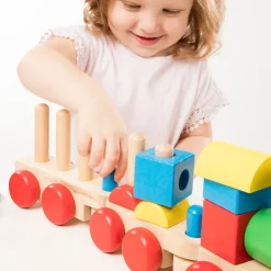 Melissa & Doug Wooden Toys | Building Blocks>Stacking Train