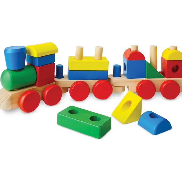 Melissa & Doug Wooden Toys | Building Blocks>Stacking Train
