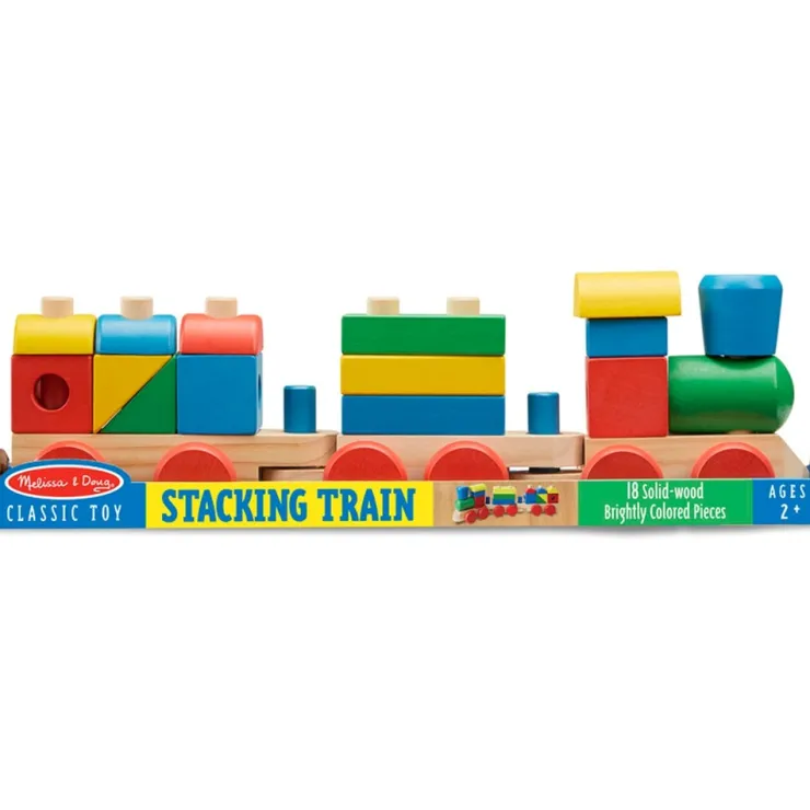 Melissa & Doug Wooden Toys | Building Blocks>Stacking Train