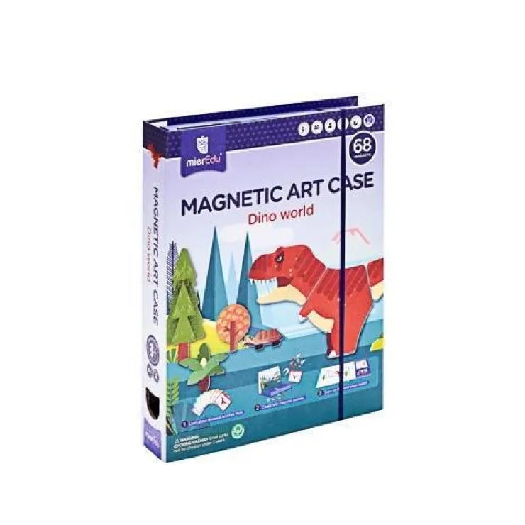 MIEREDU Activities & Learning | Art Supplies>Magnetic Art Case - Dino World
