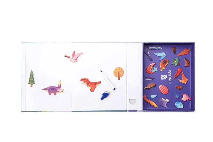 MIEREDU Activities & Learning | Art Supplies>Magnetic Art Case - Dino World