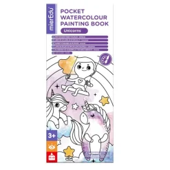 MIEREDU Drawing, Colouring & Painting | 3 Years+>Pocket Watercolour Painting Book - Unicorns