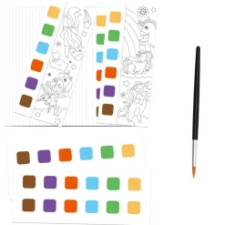 MIEREDU Drawing, Colouring & Painting | 3 Years+>Pocket Watercolour Painting Book - Unicorns
