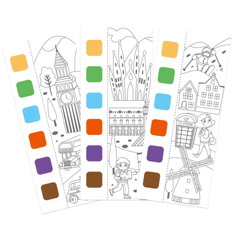 MIEREDU Drawing, Colouring & Painting | 3 Years+>Pocket Watercolour Painting Book - Travel Around The World