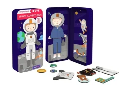 MIEREDU Jigsaw Puzzles | 3 Years+>Travel Magnetic Puzzle Box - Dream Big Series Space Adventurer