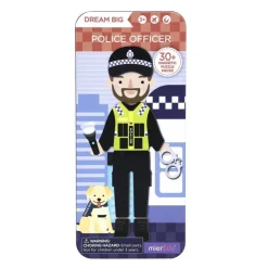 MIEREDU Jigsaw Puzzles | 3 Years+> Travel Magnetic Puzzle Box - Dream Big Series Police Officer